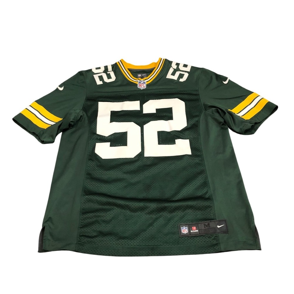 Nike Green Bay Packers Jersey Mens M Green Clay Matthews 52 NFL Football
